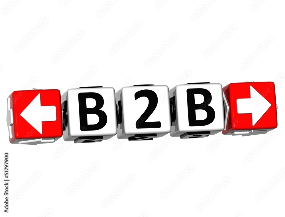 3D B2B Button Click Here Block Text 3D B2B Button Click Here Block Text