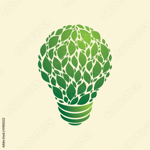 Green light bulb