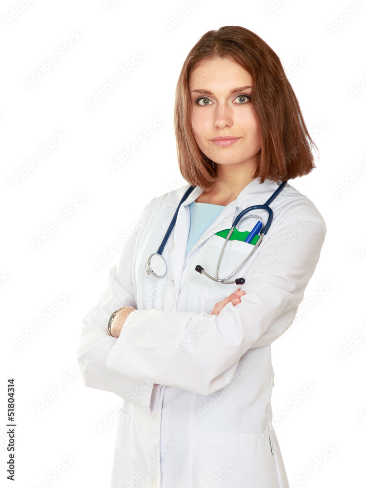 Medical doctor woman with stethoscope Medical doctor woman with stethoscope