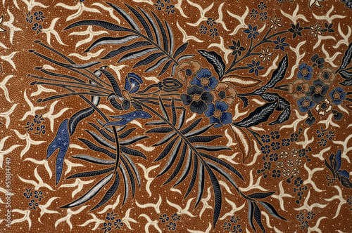 Beautiful batik patterns that become traditional in Malaysia