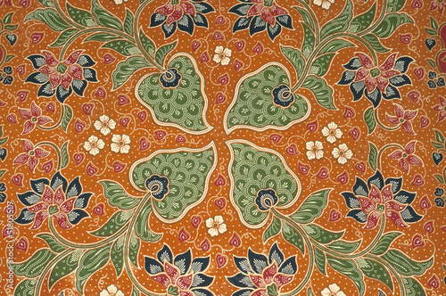 Beautiful batik patterns that become traditional in Malaysia