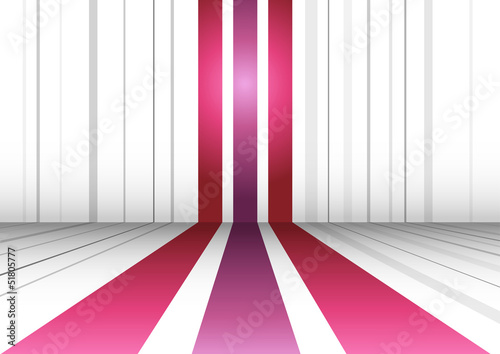 Abstract perspective background with three lines