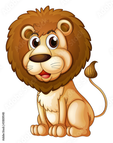 A fat lion