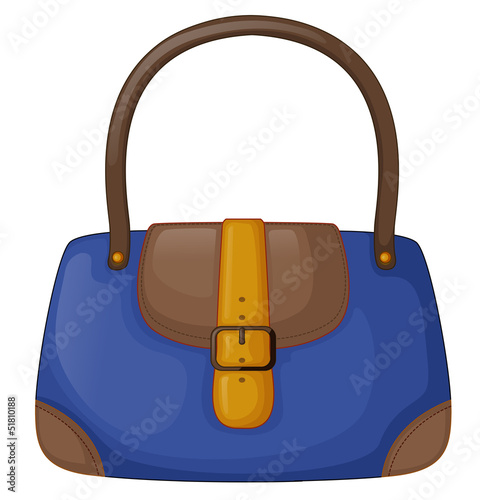 A blue office bag