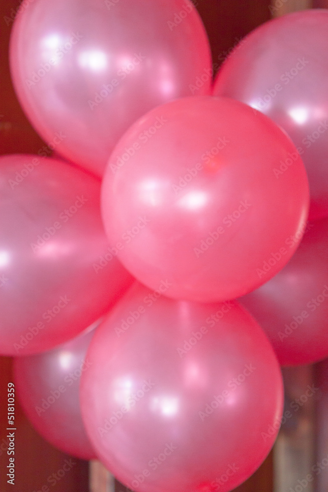 ballons roses