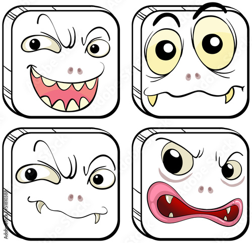 Four scary monsters