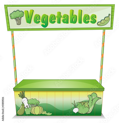 A vegetable stall