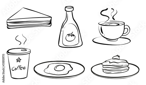 Foods and drinks for breakfast