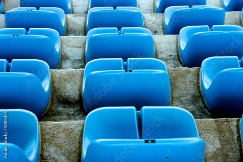 Football stadium chairs stands