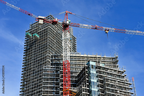 Cantiere di costruzione a Milano