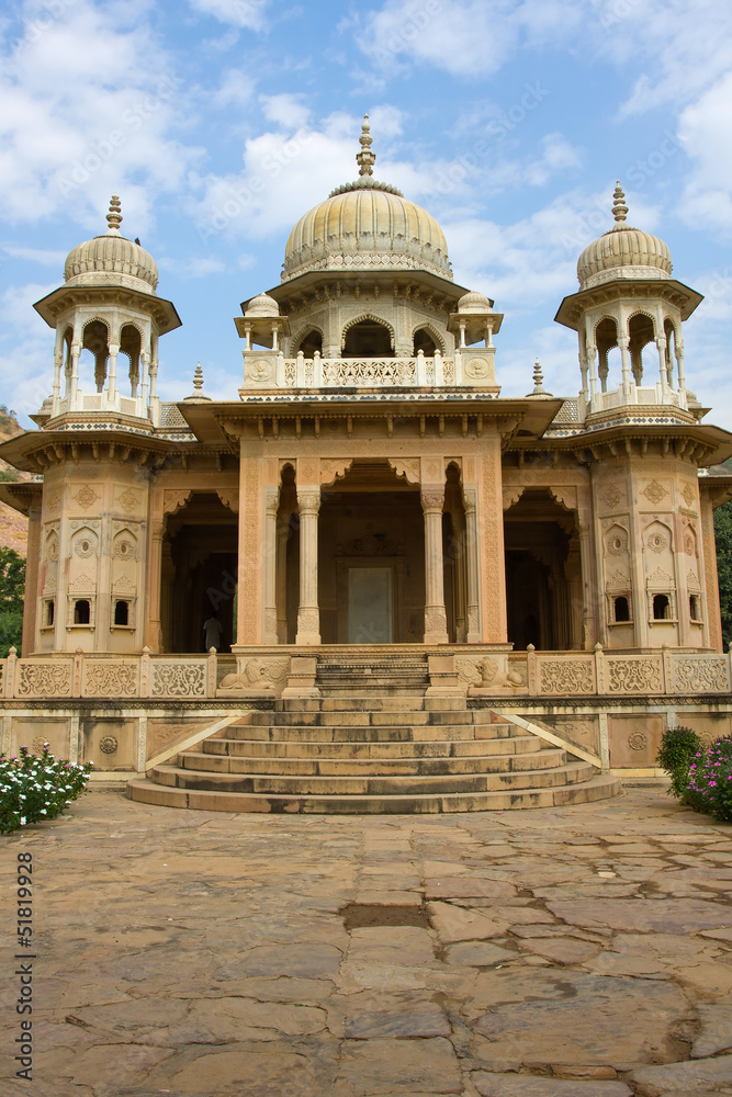 Fototapeta premium Gatore Ki Chhatriyan, Jaipur, Rajasthan, India.