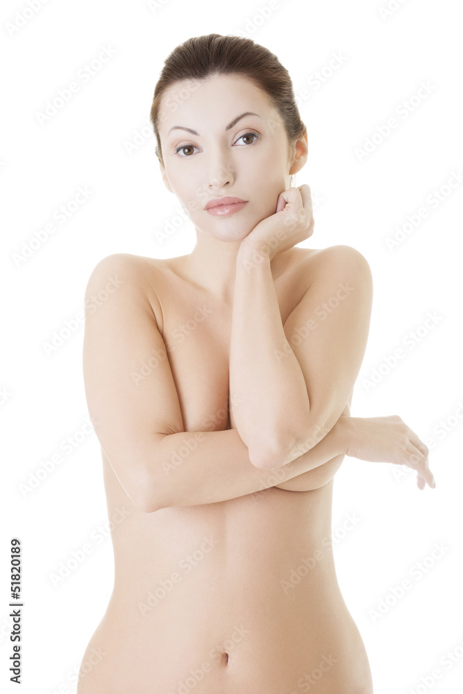 Obraz premium Beautiful fit topless woman