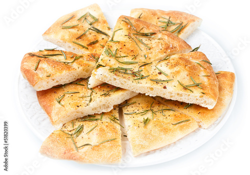 Obraz na płótnie Focaccia bread w salonie