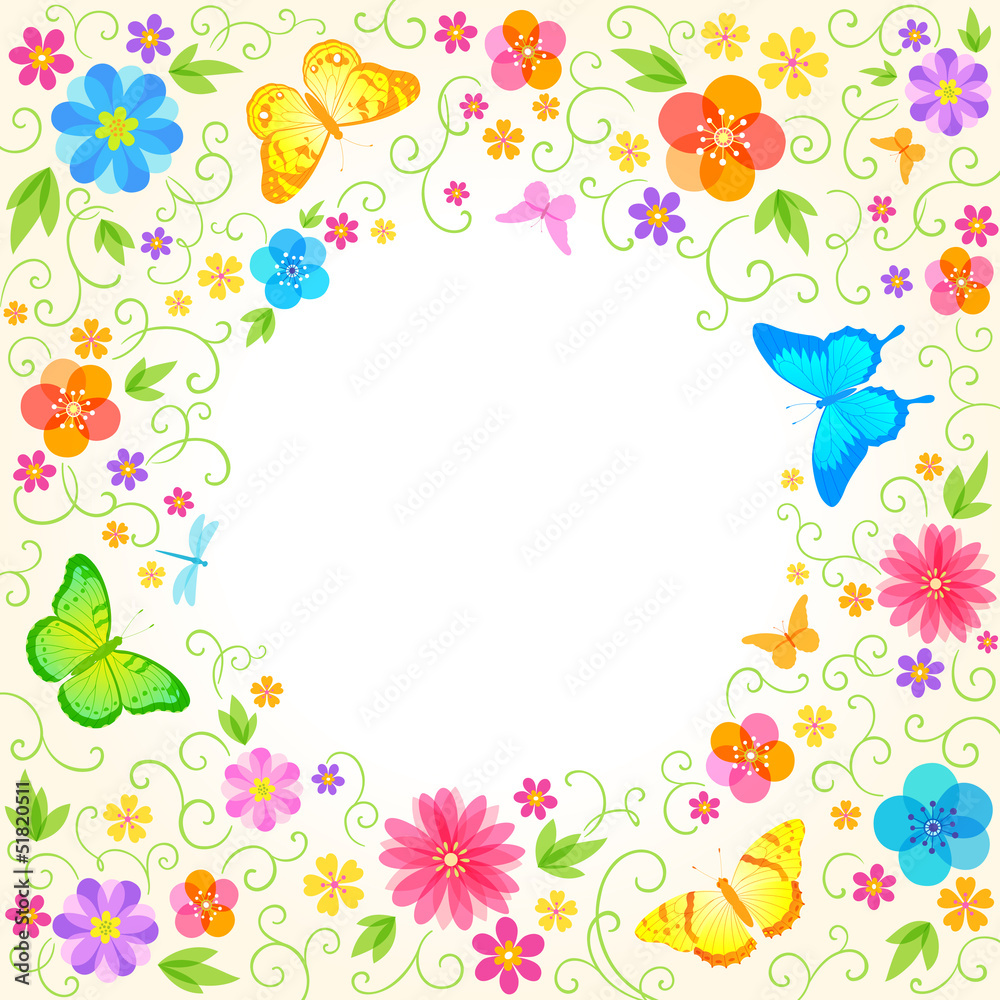 Summer floral design