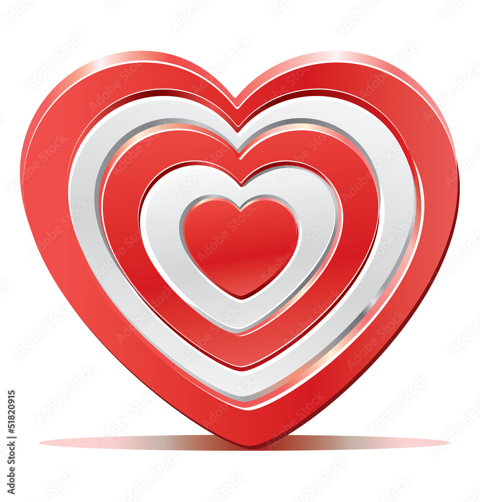 Red heart target aim Red heart target aim