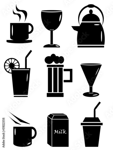 drinking beverages icons