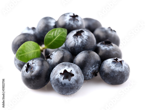 Blueberry with leaf