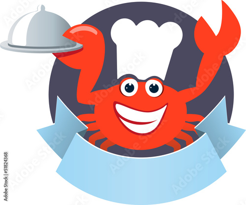 Logo Seafood Restaurant Crab