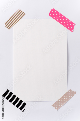 Wallpaper Mural empty white paper note on the wall Torontodigital.ca