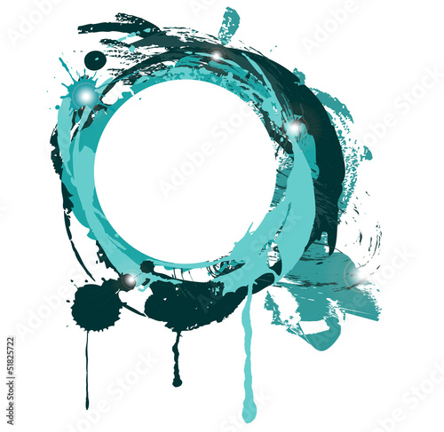 astratto blu con macchie e spazio per scrivere