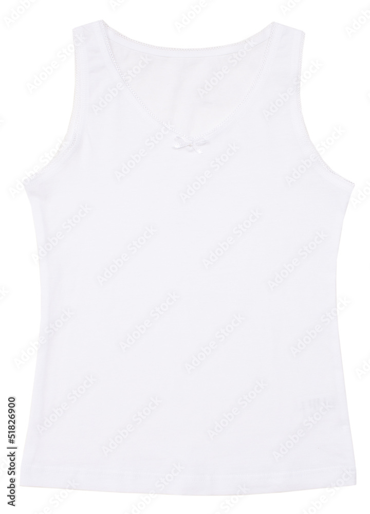 female shirt isolated on white background