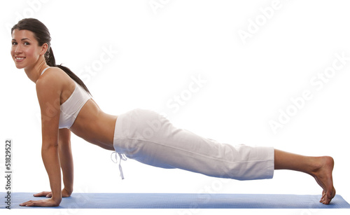 woman and yoga