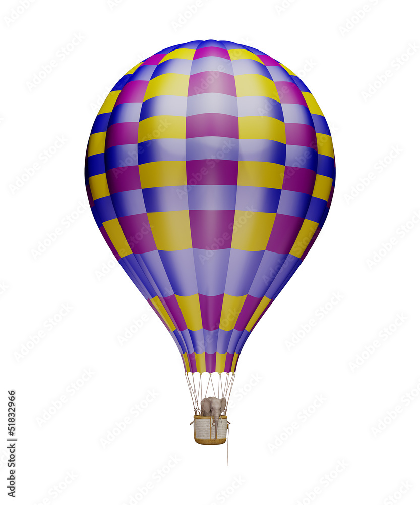 Elephant in the balloon. Elephant in the balloon.