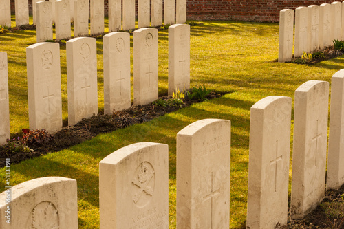 Konstfotografi Military cemetery 1st world war flanders