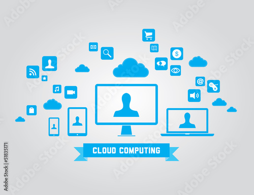 Cloud computing vector elements