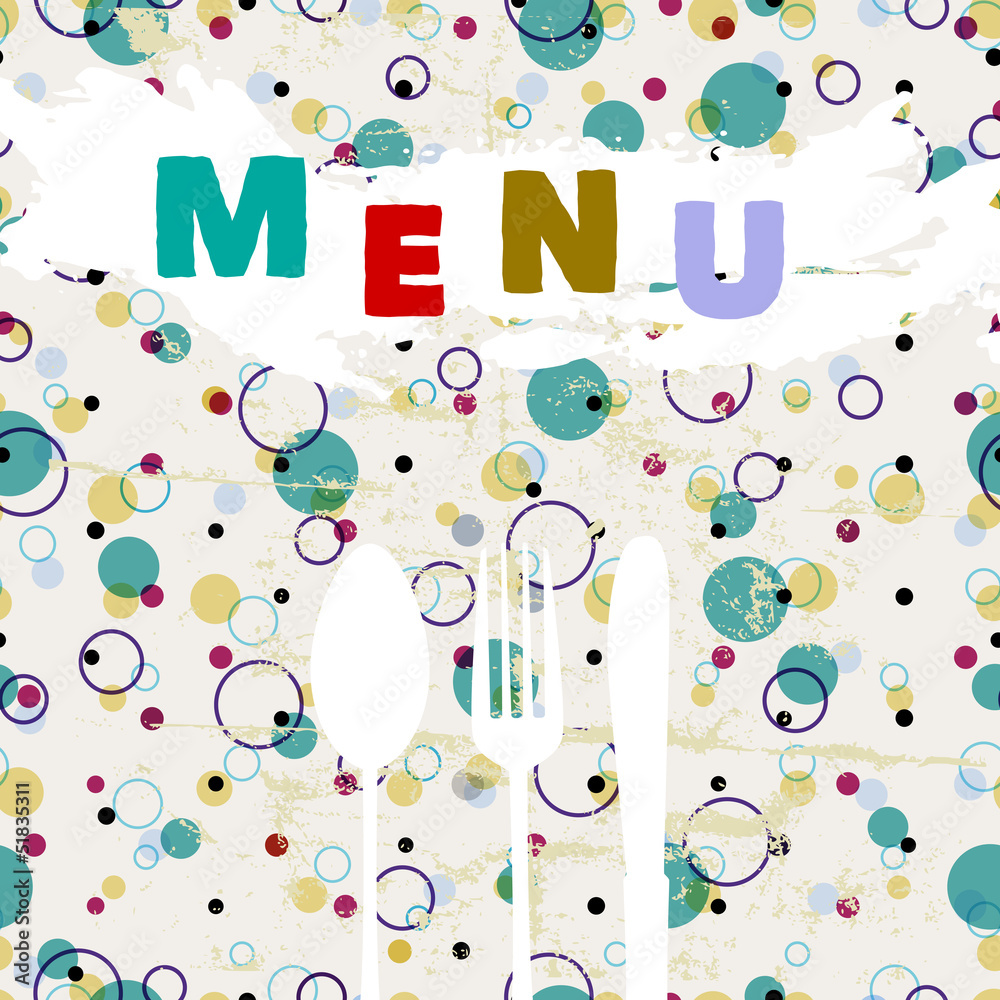 menu design, restaurant,food, vector illustration