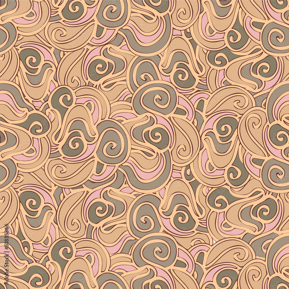 Seamless texture design with swirls