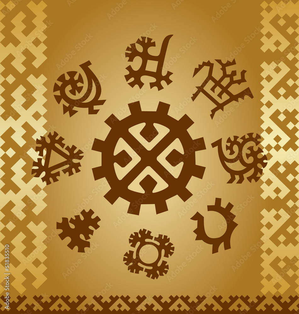 Patterns and symbols of northern Finno-Ugric tribes