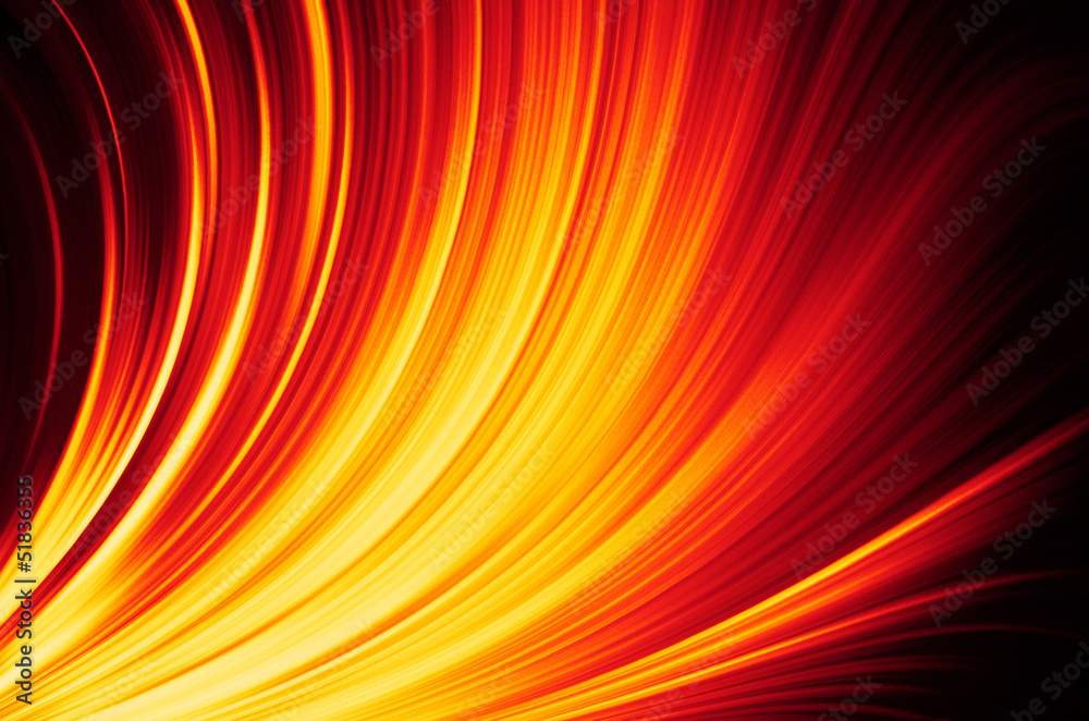 Red and yellow rays on black background Red and yellow rays on black background