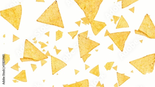 Nachos falling down (ends on blue)