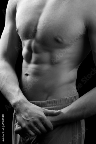 Muscled male torso
