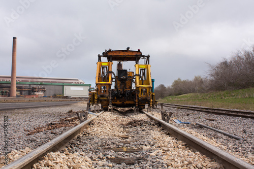Machine for adjustable rail way
