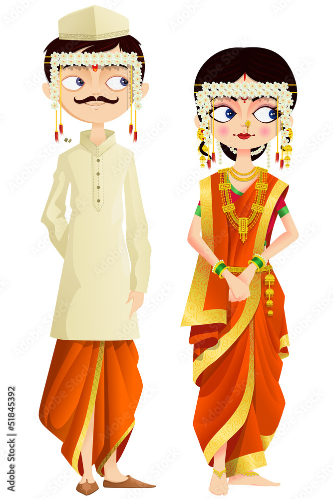 Maharashtrian Wedding Couple