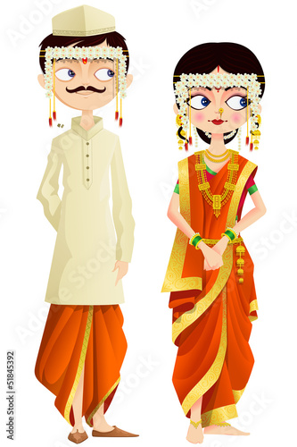 Maharashtrian Wedding Couple