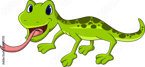 Fototapeta Naklejka Na Ścianę i Meble -  cute lizard cartoon
