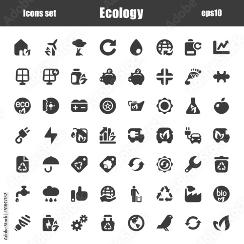 icons ecology black