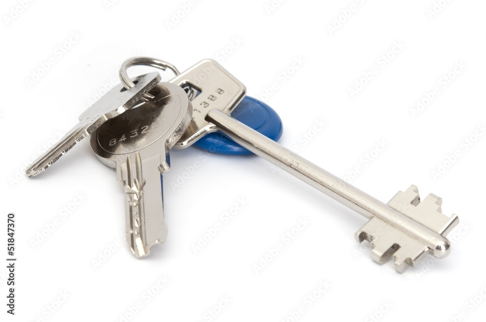 Keys isolated on white background Keys isolated on white background