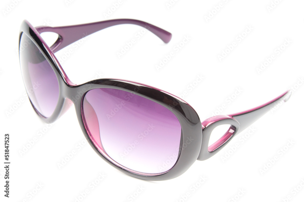 Female sunglasses isolated on white