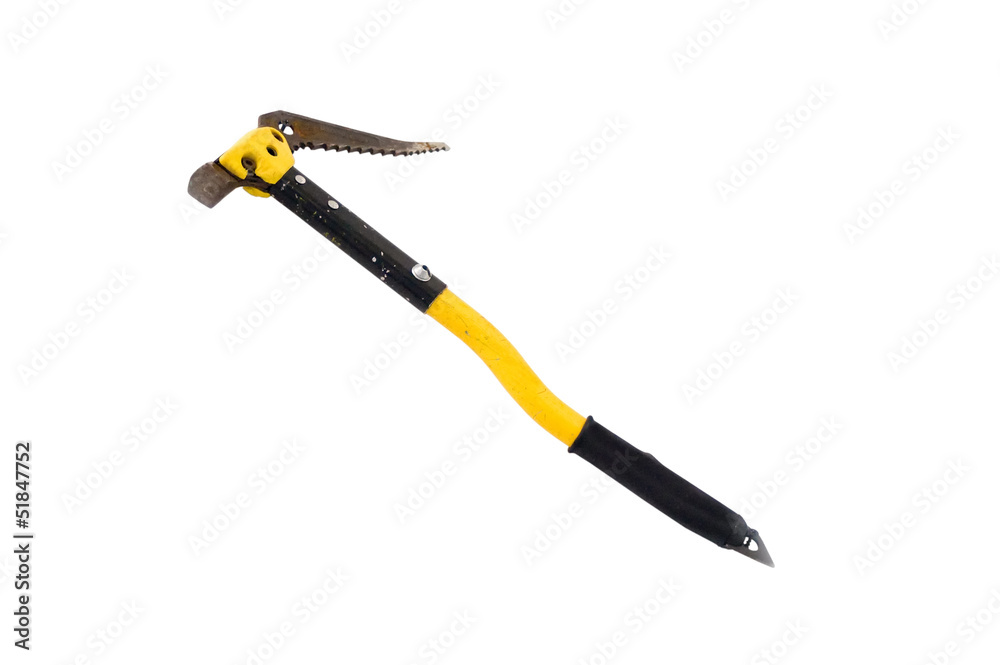 Sport ice axe on white background Sport ice axe on white background