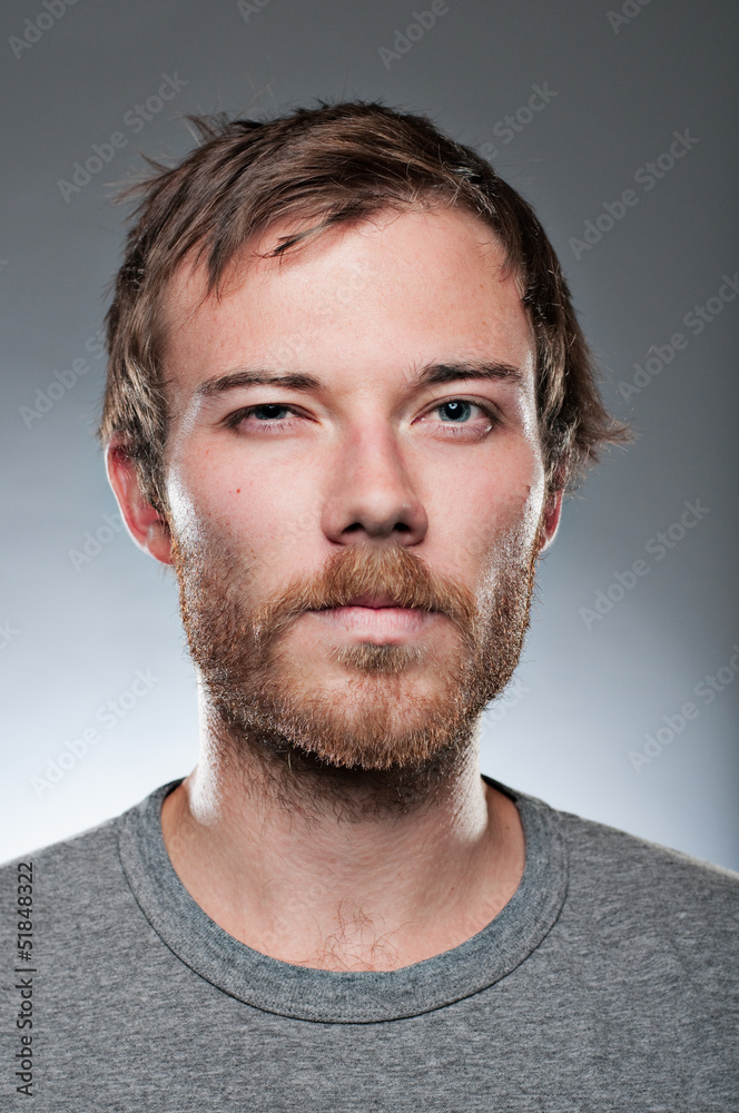 Caucasian Man With A Squinty Eyed Stare Down Caucasian Man With A Squinty Eyed Stare Down