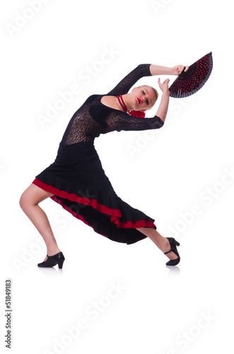 Female dancer dancing traditional dances © Elnur