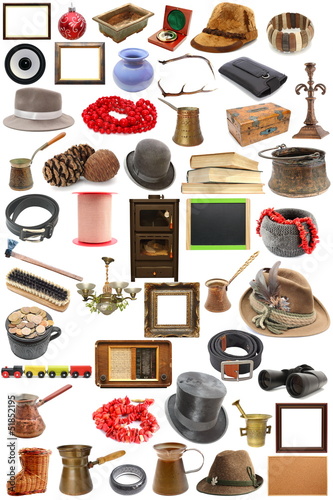 collection of vintage objects