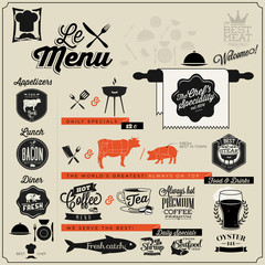 Wandcirkels Vintage Poster Modern restaurant interieur stijlvol industrieel  © nokastudio