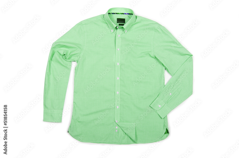 Nice male shirt isolated on the white Nice male shirt isolated on the white
