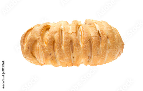 Tasty croissant isolated on the white background. Vector illustr