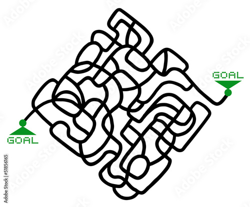 Maze solution game